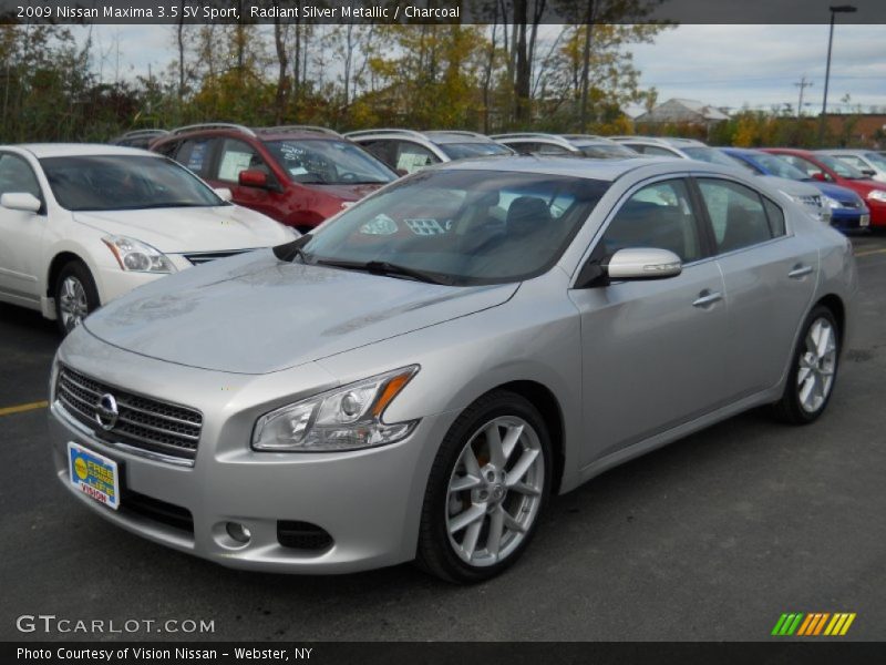 Radiant Silver Metallic / Charcoal 2009 Nissan Maxima 3.5 SV Sport
