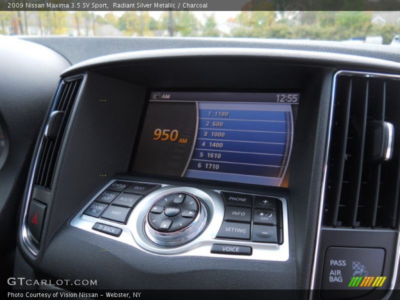 Radiant Silver Metallic / Charcoal 2009 Nissan Maxima 3.5 SV Sport