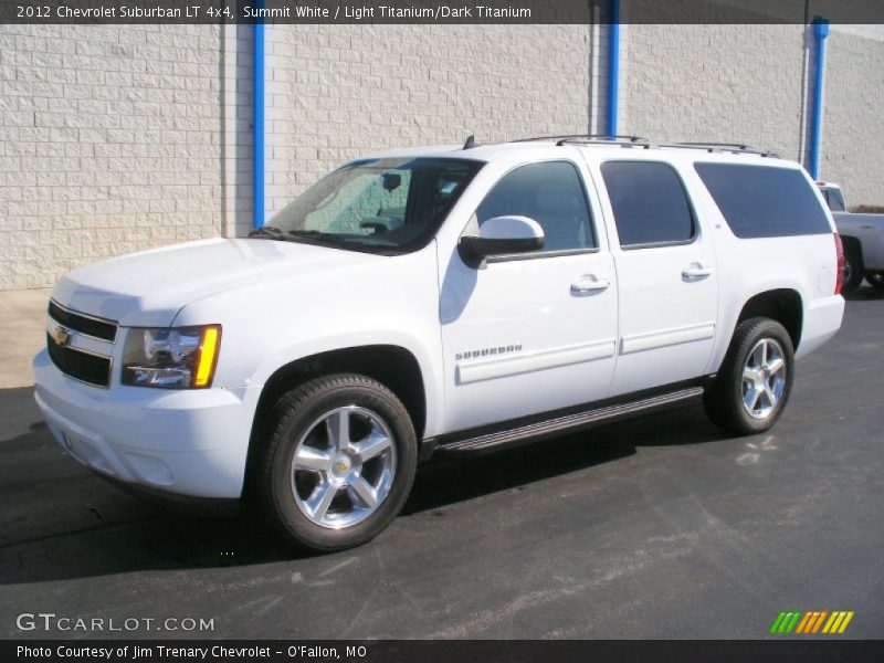 Summit White / Light Titanium/Dark Titanium 2012 Chevrolet Suburban LT 4x4