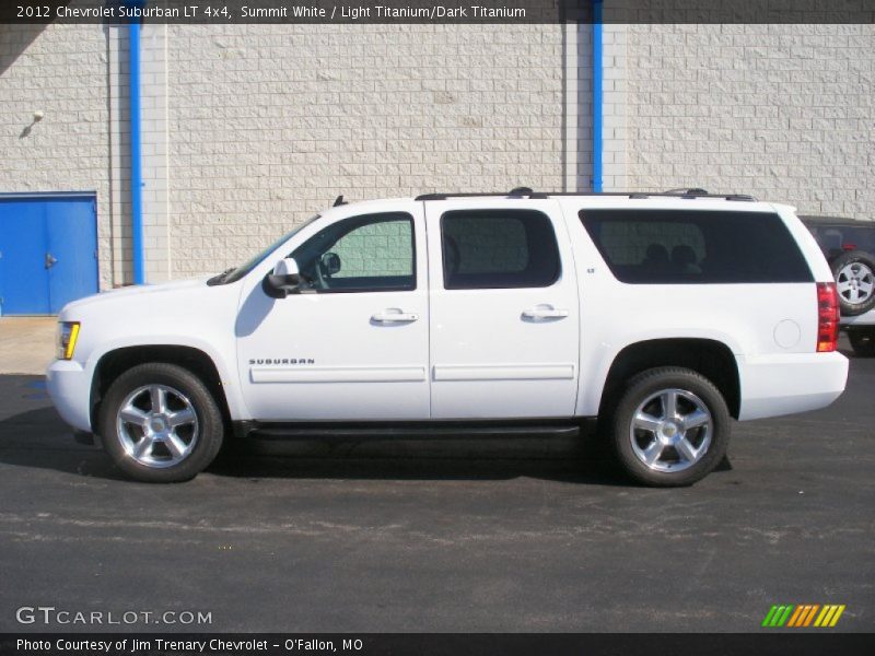 Summit White / Light Titanium/Dark Titanium 2012 Chevrolet Suburban LT 4x4