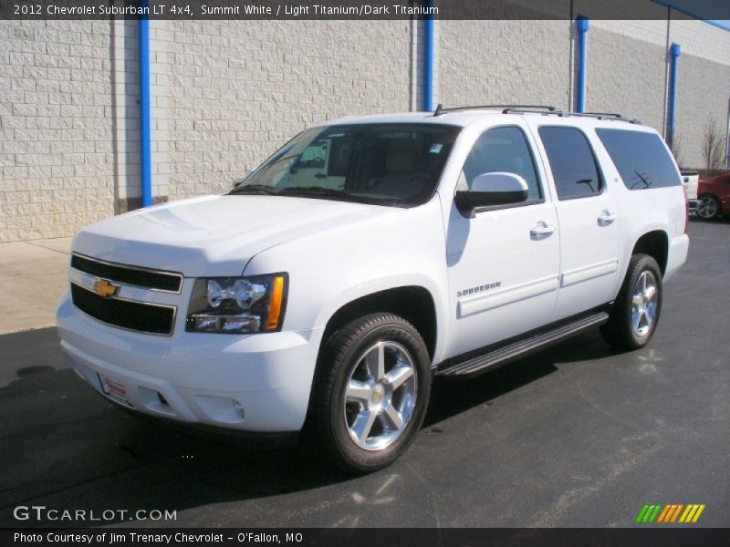 Summit White / Light Titanium/Dark Titanium 2012 Chevrolet Suburban LT 4x4