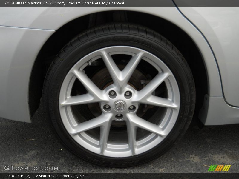 Radiant Silver Metallic / Charcoal 2009 Nissan Maxima 3.5 SV Sport