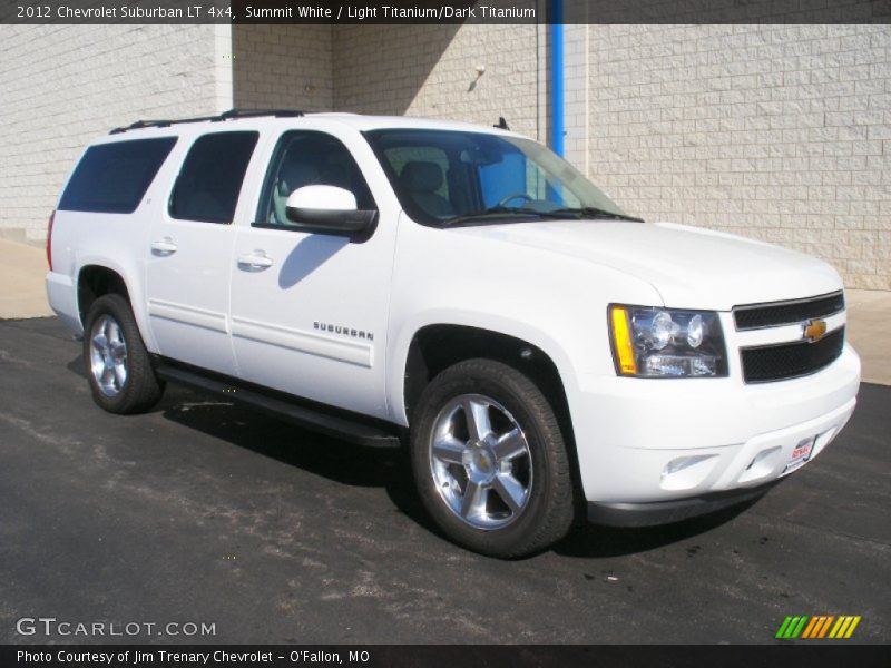 Summit White / Light Titanium/Dark Titanium 2012 Chevrolet Suburban LT 4x4