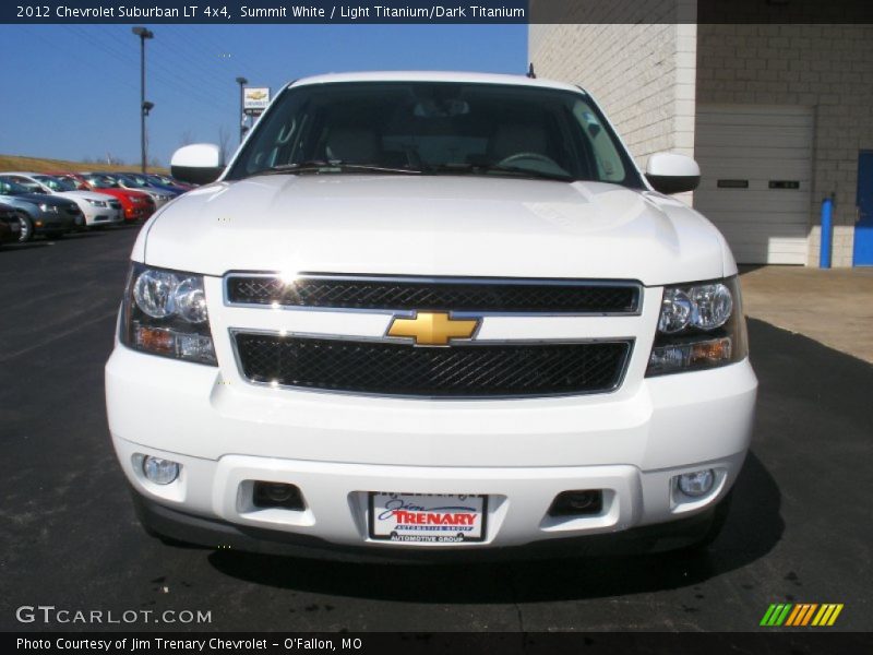 Summit White / Light Titanium/Dark Titanium 2012 Chevrolet Suburban LT 4x4