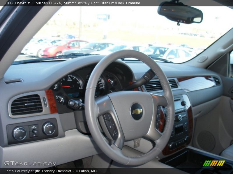 Summit White / Light Titanium/Dark Titanium 2012 Chevrolet Suburban LT 4x4