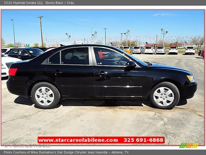Ebony Black / Gray 2010 Hyundai Sonata GLS
