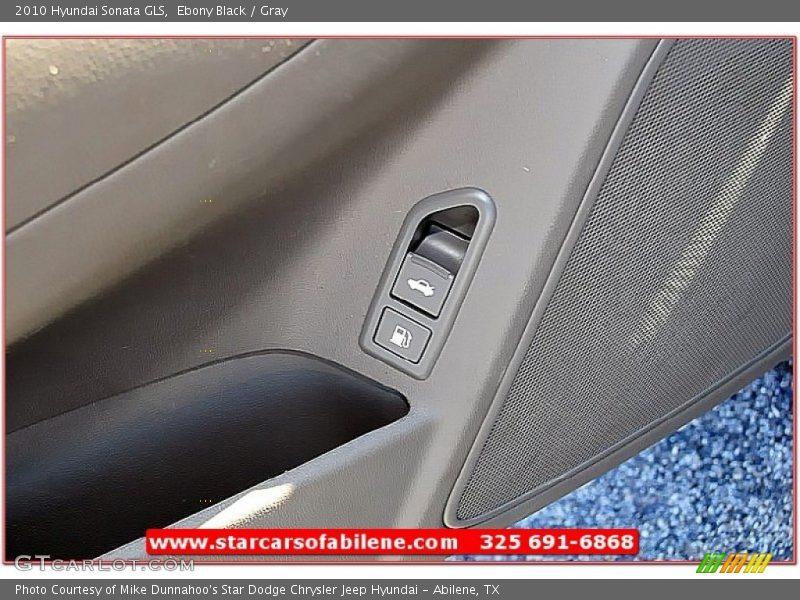 Ebony Black / Gray 2010 Hyundai Sonata GLS