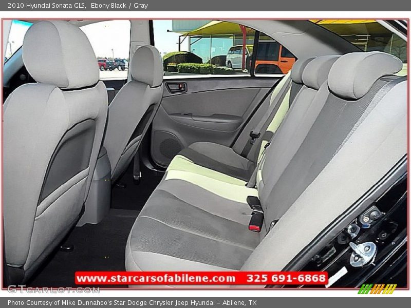 Ebony Black / Gray 2010 Hyundai Sonata GLS