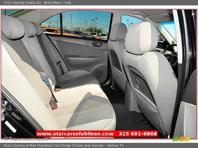 Ebony Black / Gray 2010 Hyundai Sonata GLS