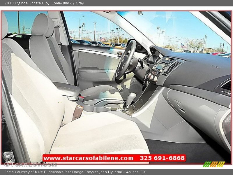 Ebony Black / Gray 2010 Hyundai Sonata GLS