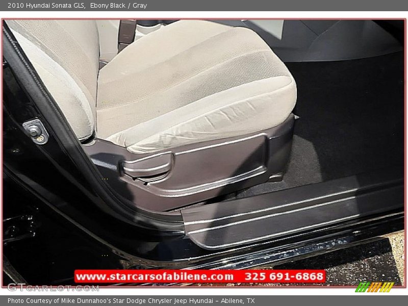 Ebony Black / Gray 2010 Hyundai Sonata GLS