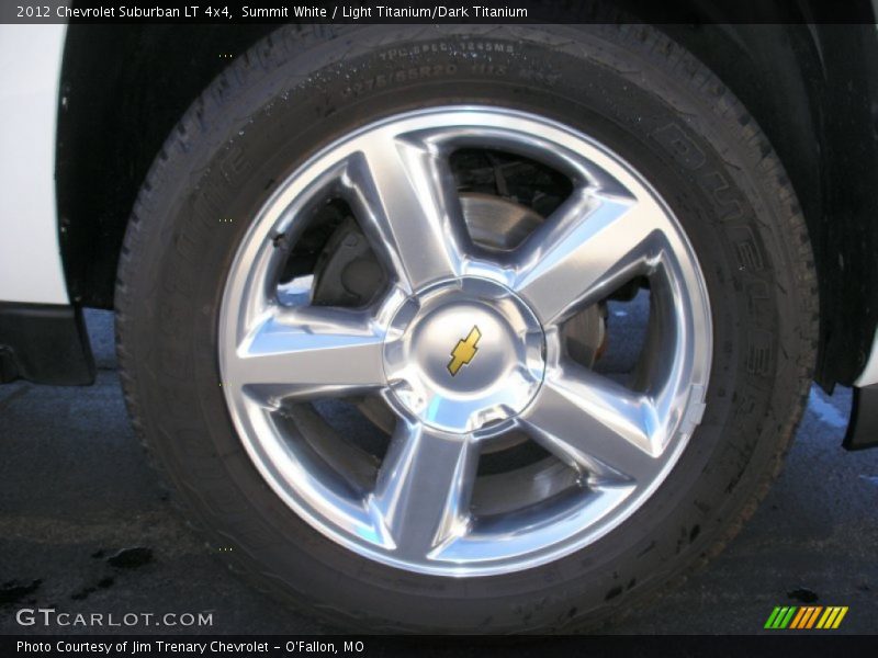 Summit White / Light Titanium/Dark Titanium 2012 Chevrolet Suburban LT 4x4