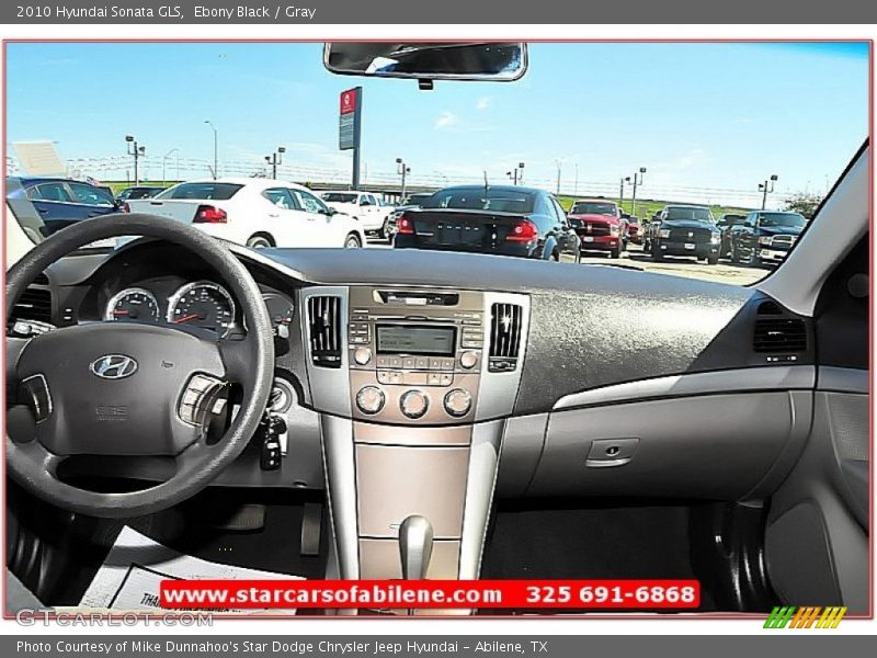 Ebony Black / Gray 2010 Hyundai Sonata GLS