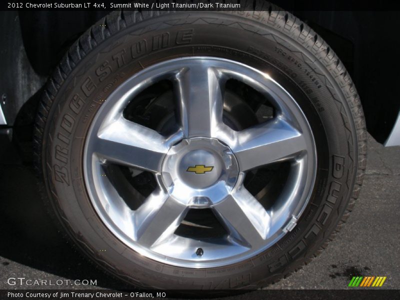 Summit White / Light Titanium/Dark Titanium 2012 Chevrolet Suburban LT 4x4