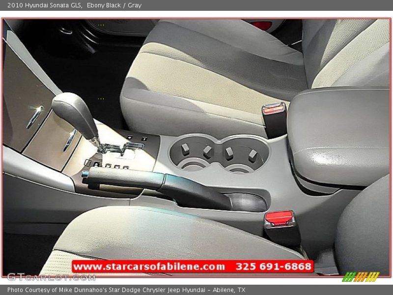 Ebony Black / Gray 2010 Hyundai Sonata GLS