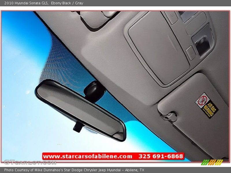 Ebony Black / Gray 2010 Hyundai Sonata GLS