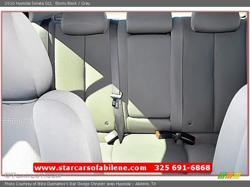 Ebony Black / Gray 2010 Hyundai Sonata GLS
