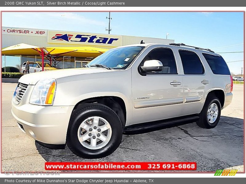 Silver Birch Metallic / Cocoa/Light Cashmere 2008 GMC Yukon SLT