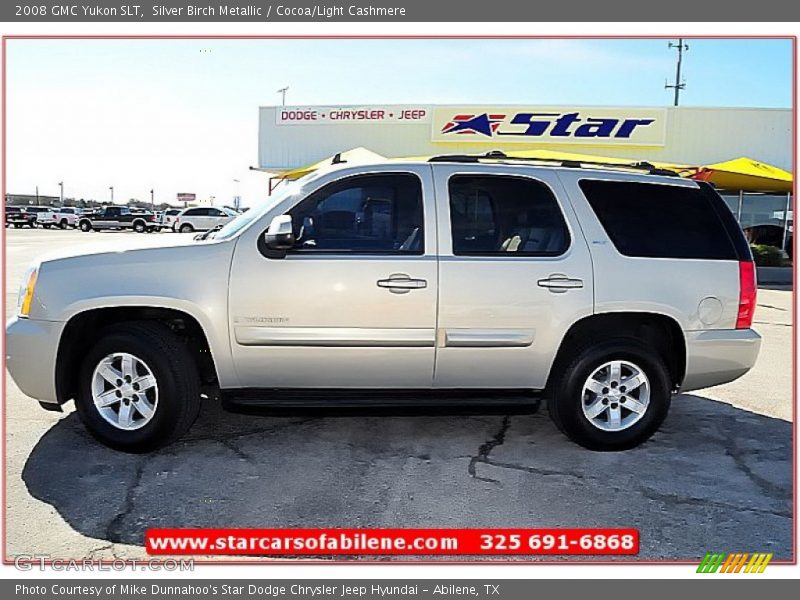 Silver Birch Metallic / Cocoa/Light Cashmere 2008 GMC Yukon SLT