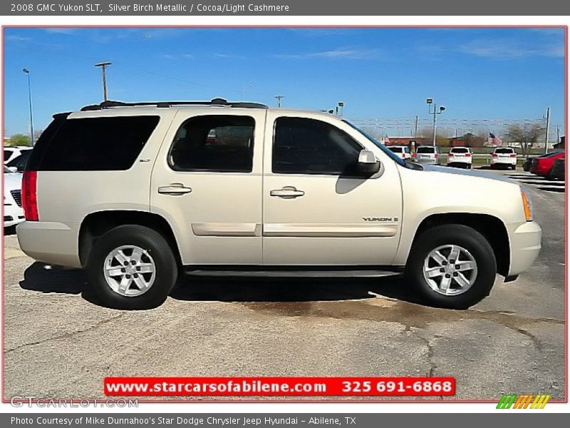 Silver Birch Metallic / Cocoa/Light Cashmere 2008 GMC Yukon SLT