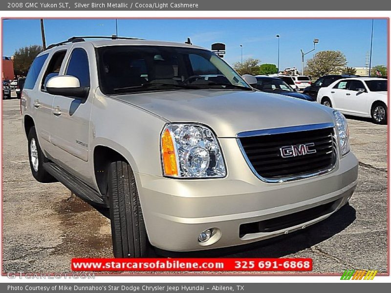 Silver Birch Metallic / Cocoa/Light Cashmere 2008 GMC Yukon SLT