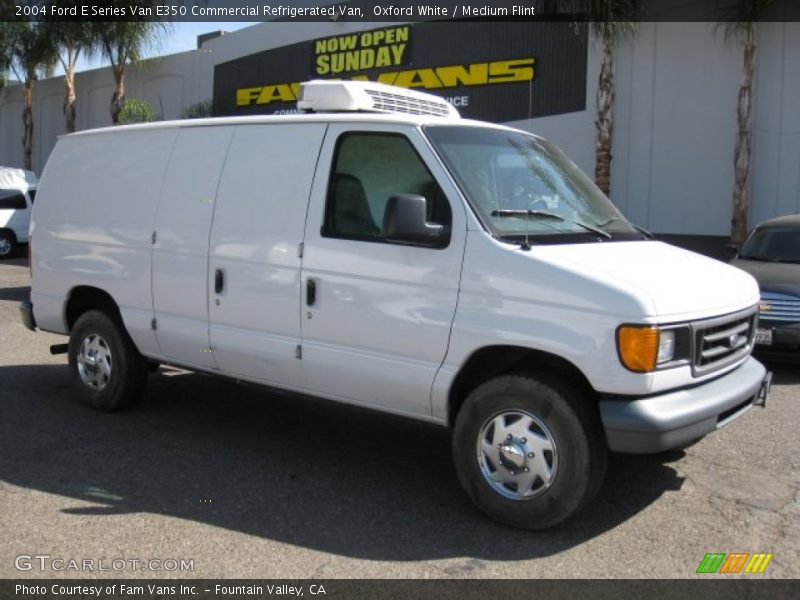 Oxford White / Medium Flint 2004 Ford E Series Van E350 Commercial Refrigerated Van