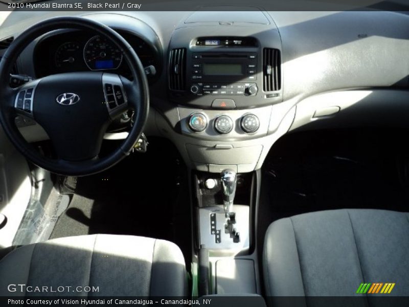 Black Pearl / Gray 2010 Hyundai Elantra SE