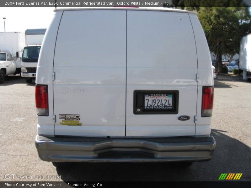 Oxford White / Medium Flint 2004 Ford E Series Van E350 Commercial Refrigerated Van