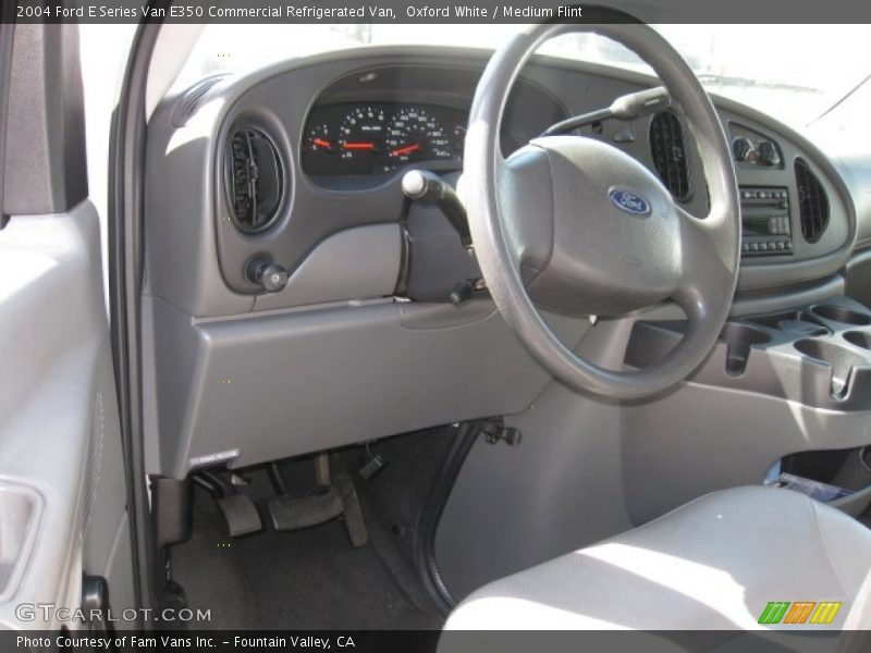Oxford White / Medium Flint 2004 Ford E Series Van E350 Commercial Refrigerated Van