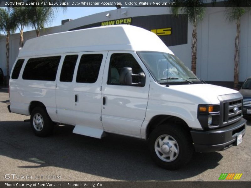 Oxford White / Medium Flint 2008 Ford E Series Van E250 Super Duty Wheechair Access Van