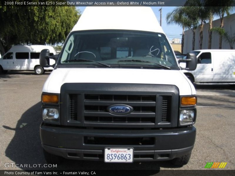 Oxford White / Medium Flint 2008 Ford E Series Van E250 Super Duty Wheechair Access Van