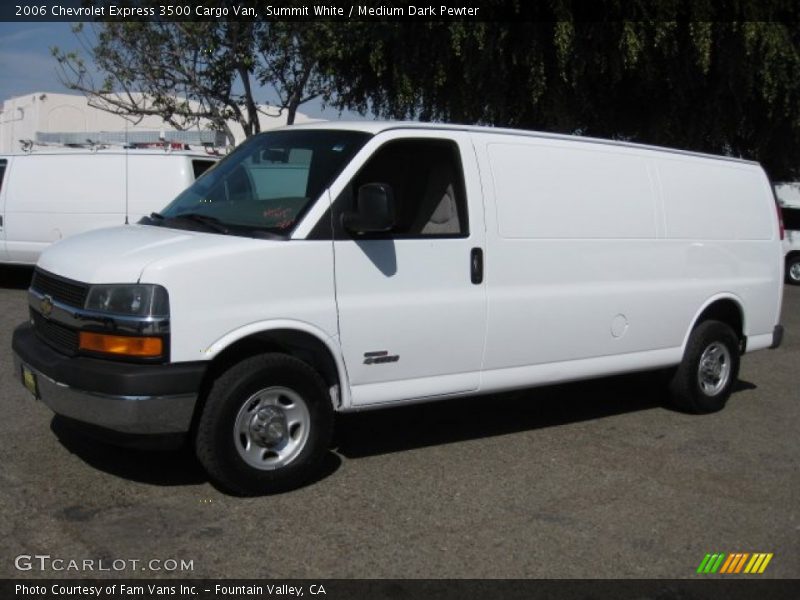Summit White / Medium Dark Pewter 2006 Chevrolet Express 3500 Cargo Van