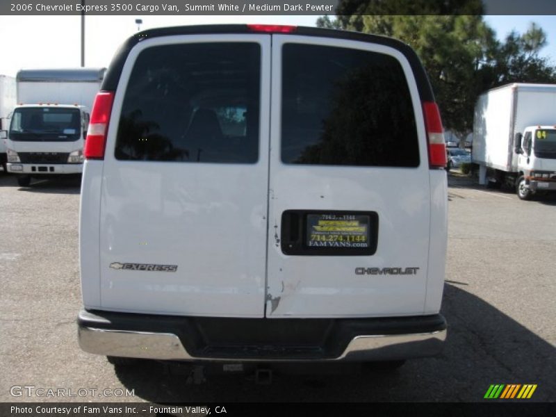 Summit White / Medium Dark Pewter 2006 Chevrolet Express 3500 Cargo Van