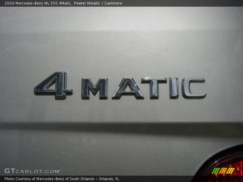 Pewter Metallic / Cashmere 2009 Mercedes-Benz ML 350 4Matic
