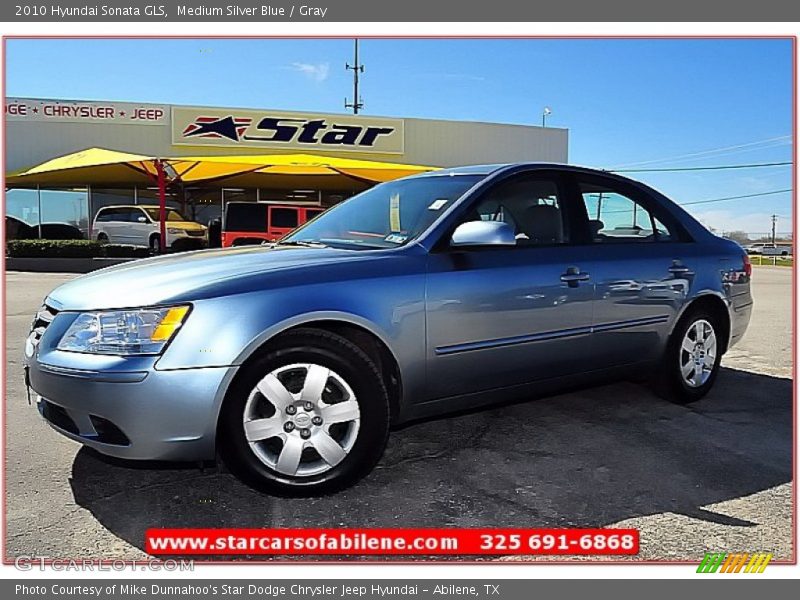 Medium Silver Blue / Gray 2010 Hyundai Sonata GLS