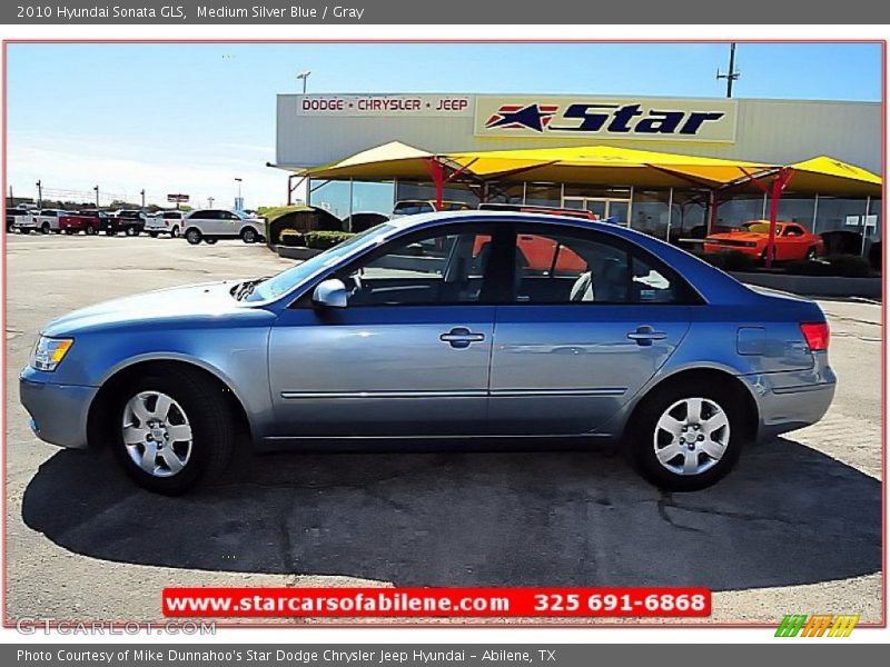 Medium Silver Blue / Gray 2010 Hyundai Sonata GLS