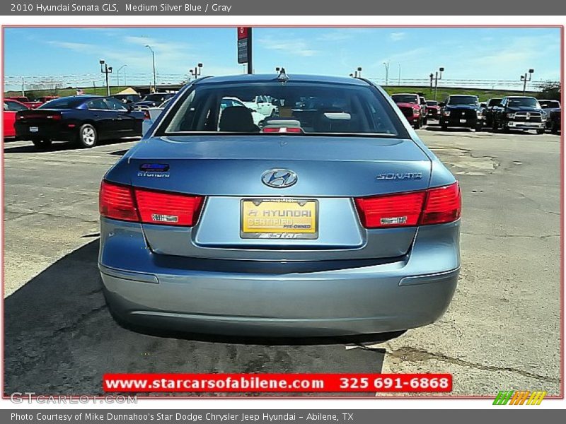 Medium Silver Blue / Gray 2010 Hyundai Sonata GLS