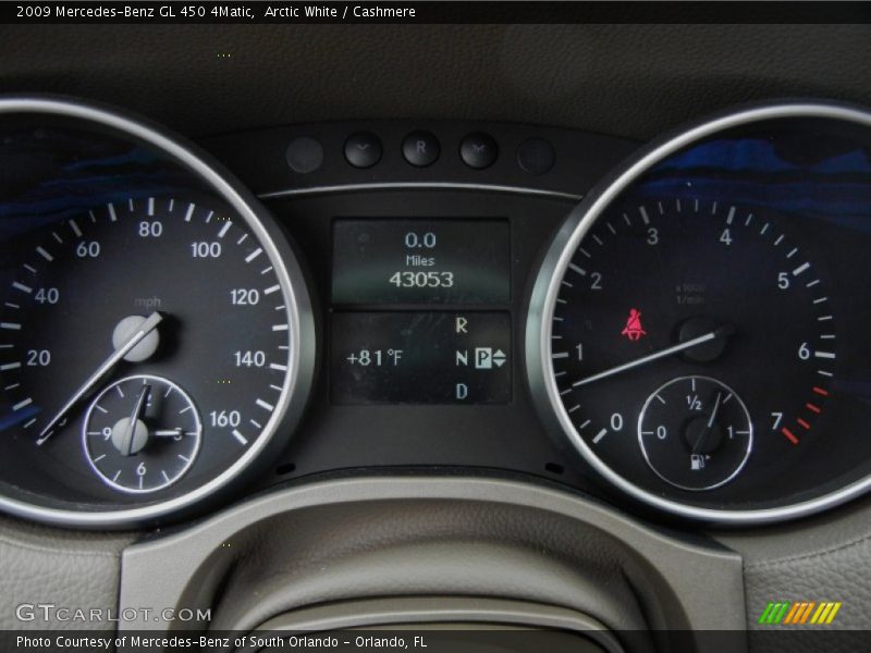  2009 GL 450 4Matic 450 4Matic Gauges