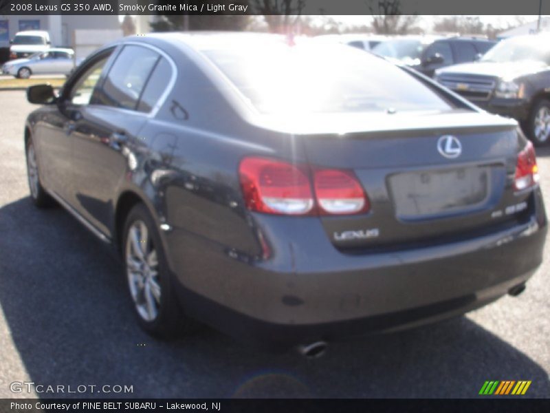 Smoky Granite Mica / Light Gray 2008 Lexus GS 350 AWD