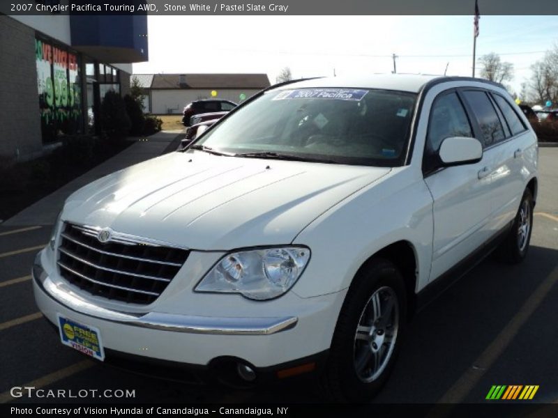 Stone White / Pastel Slate Gray 2007 Chrysler Pacifica Touring AWD