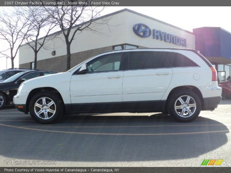Stone White / Pastel Slate Gray 2007 Chrysler Pacifica Touring AWD