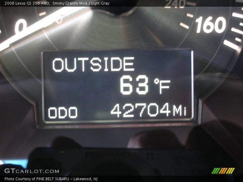 Smoky Granite Mica / Light Gray 2008 Lexus GS 350 AWD