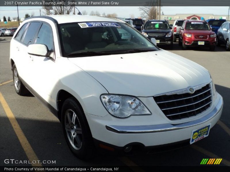 Stone White / Pastel Slate Gray 2007 Chrysler Pacifica Touring AWD