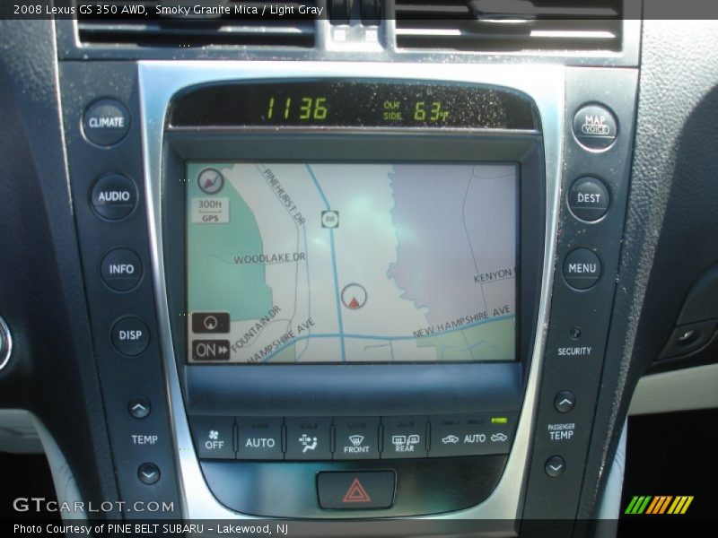 Smoky Granite Mica / Light Gray 2008 Lexus GS 350 AWD