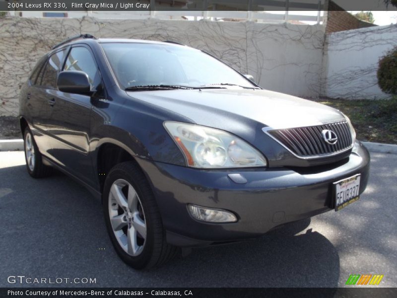 Flint Gray Mica / Light Gray 2004 Lexus RX 330