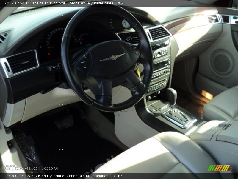 Stone White / Pastel Slate Gray 2007 Chrysler Pacifica Touring AWD