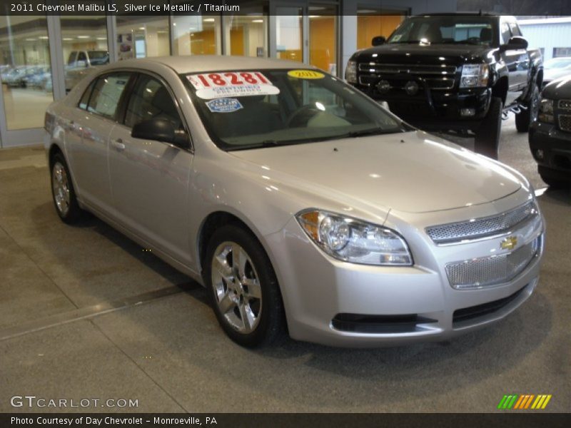 Silver Ice Metallic / Titanium 2011 Chevrolet Malibu LS
