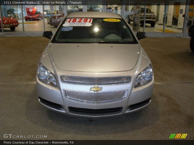 Silver Ice Metallic / Titanium 2011 Chevrolet Malibu LS