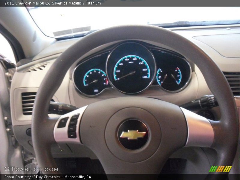 Silver Ice Metallic / Titanium 2011 Chevrolet Malibu LS