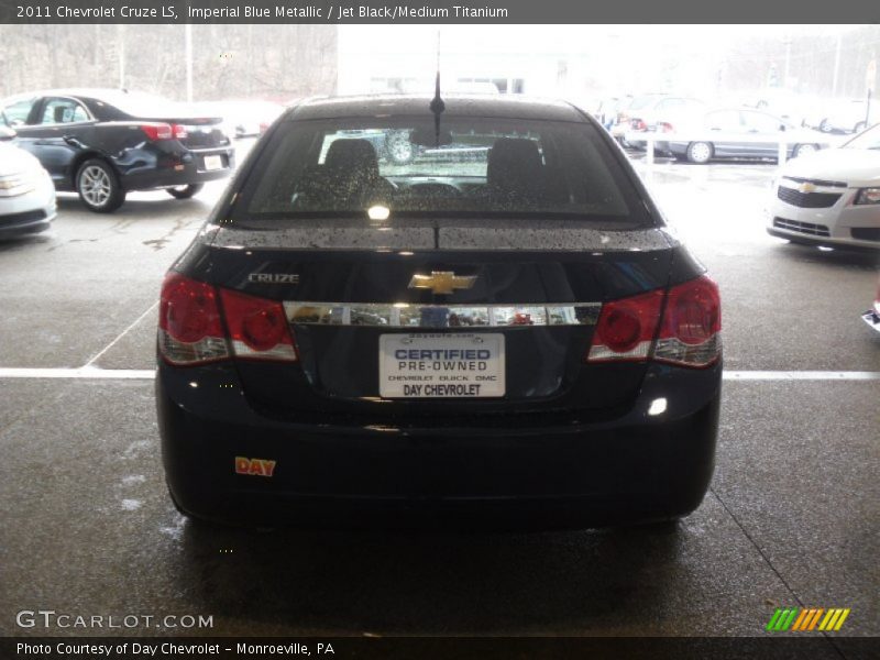 Imperial Blue Metallic / Jet Black/Medium Titanium 2011 Chevrolet Cruze LS